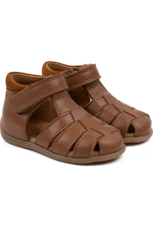 Pom Pom Starters™ Velcro Sandal Shoes Summer Shoes Sandals Brown