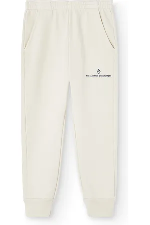 The Animals Observatory Draco Kid Sweatpants White Bottoms Sweatpants Cream