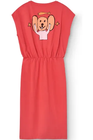 The Animals Observatory Orca Kid Midi Dress Red Dresses & Skirts Skirts Midi Skirts Red