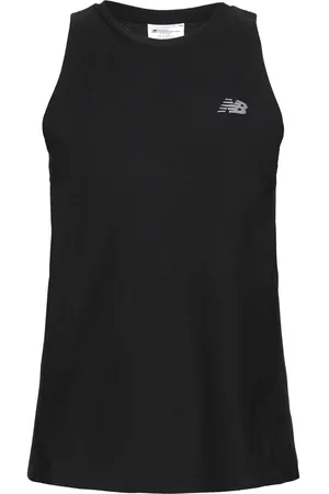 New Balance Jacquard Slim Tank Sport T-shirts & Tops Sleeveless Black