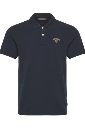 Morris Piqué Shirt Designers Polos Short-sleeved Navy