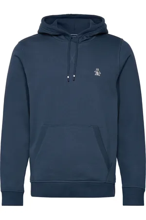 Original Penguin L/S Sticker Pete Pul Tops Sweatshirts & Hoodies Hoodies Blue