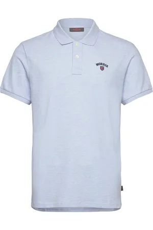 Morris Piqué Shirt Designers Polos Short-sleeved Blue
