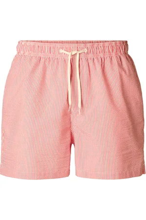 SELECTED Slhcooper-Seersucker Swimshorts Bottoms Shorts Casual Red