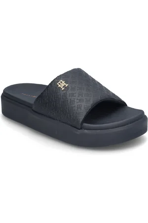 Tommy Hilfiger Platform Monogram Poolslide Sandaler Pool Sliders Slip-in Navy