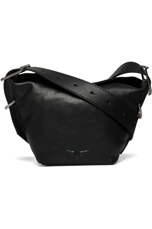 Zadig & Voltaire Baby Jane Leather Designers Small Shoulder Bags-crossbody Bags Black