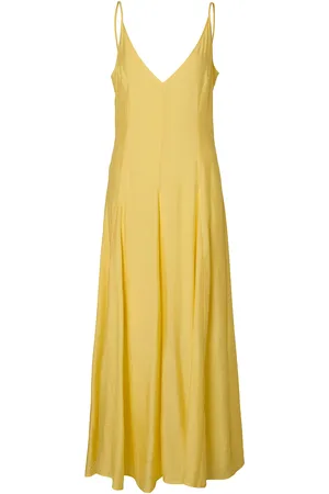 SELECTED Slfjosella Tiered Ankle Strap Dress Kjole Yellow