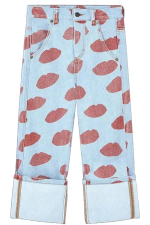 The Animals Observatory Ant Kid Jeans Soft Blue Bottoms Jeans Regular Jeans Blue