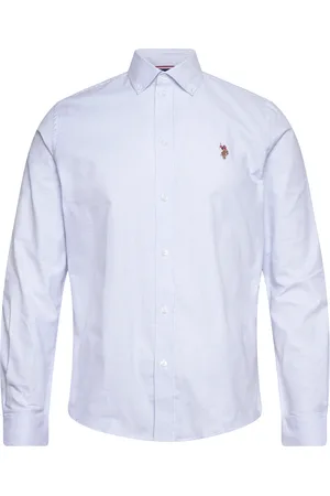 U.S. Polo Assn. Uspa Shirt Flex Calvert Men Tops Shirts Casual Blue