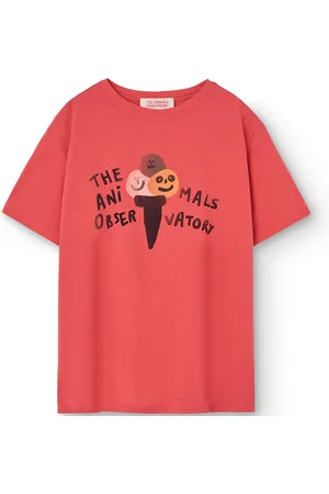 The Animals Observatory Big Rooster Kid T-Shirt Red 14Y Tops T-Kortærmet Skjorte Red