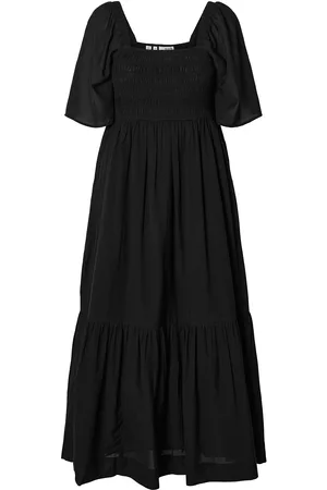 SELECTED Slfdora Ss Ankle Dress B Kjole Black