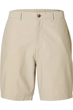 SELECTED Slhregular-Karl Seersucker Shorts Noos Bottoms Shorts Casual Beige