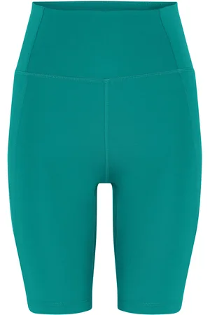 GIRLFRIEND COLLECTIVE Compressive High-Rise Bike Shorts Bottoms Shorts Cycling Shorts Blue