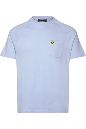 Lyle & Scott Linen Blend Raglan T-Shirt Tops T-Kortærmet Skjorte Blue