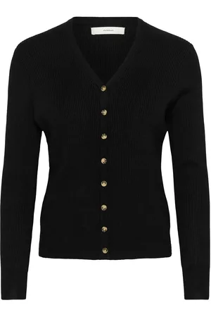 INWEAR Leenahiw Cardigan Tops Knitwear Cardigans Black