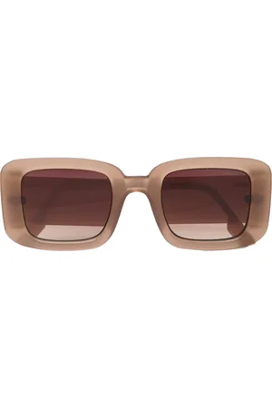 Komono Avery Sahara Firkantede Solbriller Beige