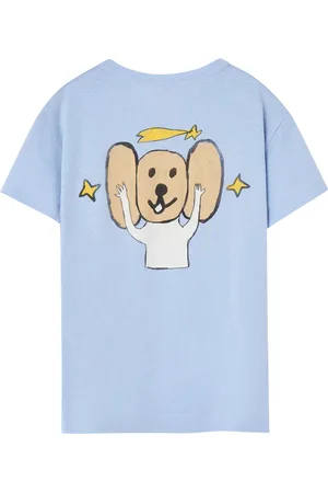 The Animals Observatory Rooster Kid T-Shirt Soft Blue Tops T-Kortærmet Skjorte Blue