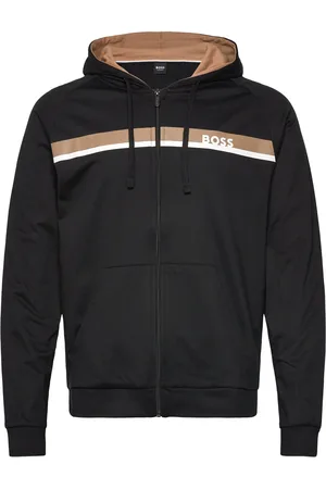 HUGO BOSS Authentic Jacket H Designers Sweatshirts & Hoodies Hoodies Black