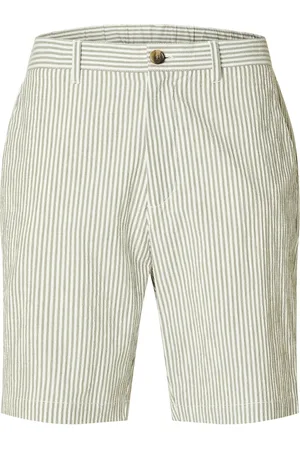 SELECTED Slhregular-Karl Seersucker Shorts Noos Bottoms Shorts Casual Green