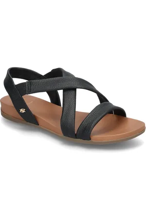 Dune Landies Shoes Sandals Flat Sandals Black
