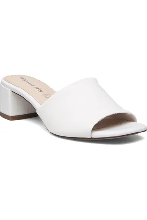 Tamaris Women Slides Sandal Med Hæl White