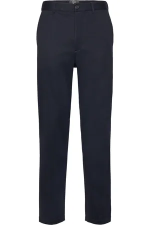 Mads Norgaard Metropolis Morten Pants Bottoms Trousers Casual Navy