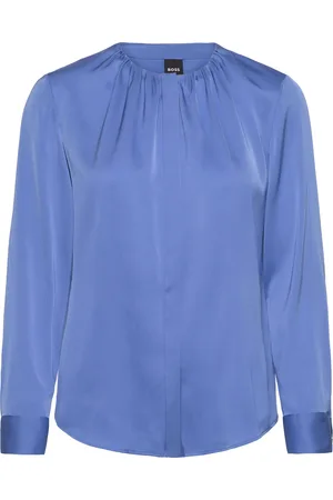 HUGO BOSS Banorah Tops Blouses Long-sleeved Blue