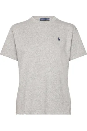 Ralph Lauren Relaxed Fit Cotton Jersey Tee Tops T-shirts & Tops Short-sleeved Grey