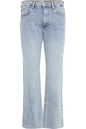 French Connection Elliot Denim Leg Crop Jean Bottoms Jeans Blue