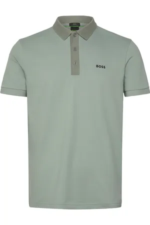 HUGO BOSS Paule Rib Sport Men Sport Clothing Sport Tops Sport Polos Sport Short-sleeved Polos Green