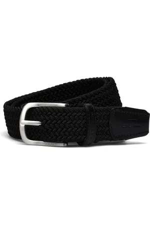 J Lindeberg Bernhard Belt Accessories Belts Braided Belt Black