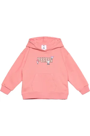 PUMA X Hello Kitty & Friends Relaxed Graphic Hoodie Tr Tops Sweatshirts & Hoodies Pink