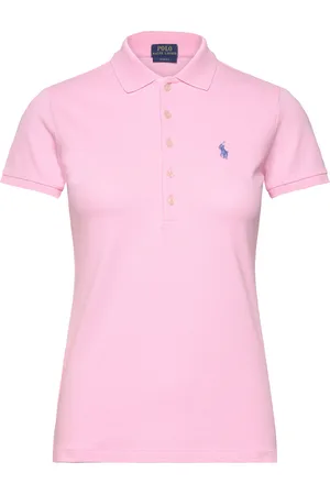 Ralph Lauren Slim Fit Stretch Polo Shirt Tops T-shirts & Tops Polos Pink