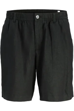 JACK & JONES Jpstbill Lawrence Linen Shorts Srt Ln Bottoms Shorts Casual Black Jack & J S