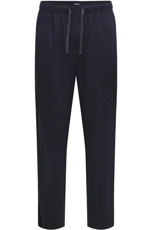 Only & Sons Onssinus Loose Visc Lin 0075 Pnt Cs Bottoms Trousers Casual Navy