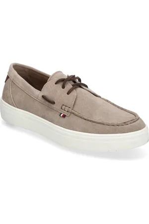 Tommy Hilfiger Modern Light Hybrid Suede Boat S Sejlersko Sko Beige