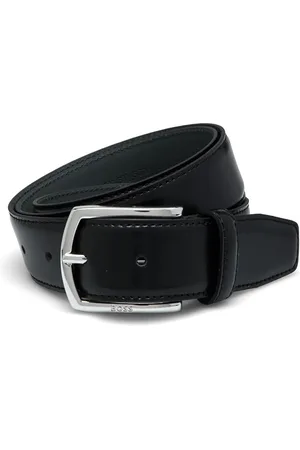 HUGO BOSS Claus-Tx-St_Sz35 Accessories Belts Classic Belts Black