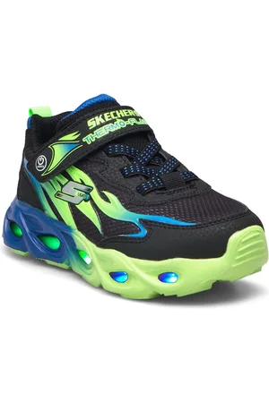 Skechers Boys S-Lights Thermo - Flash - Heat Flux Low-top Sneakers Blue