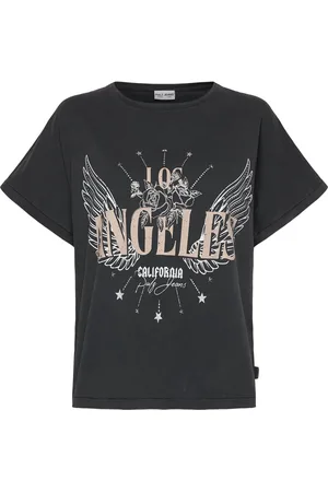 Pulz jeans Pzhattie Wing Tshirt Tops T-shirts & Tops Short-sleeved Black