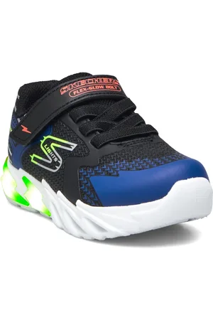 Skechers Boys Flex Glow Bolt Low-top Sneakers Black