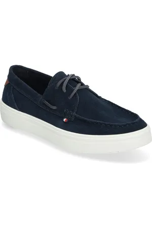 Tommy Hilfiger Modern Light Hybrid Suede Boat S Sejlersko Sko Blue