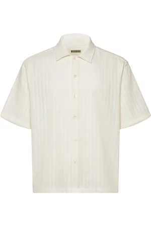 Woodbird Wbwang Chuke Shirt Designers Shirts Short-sleeved Shirts Cream