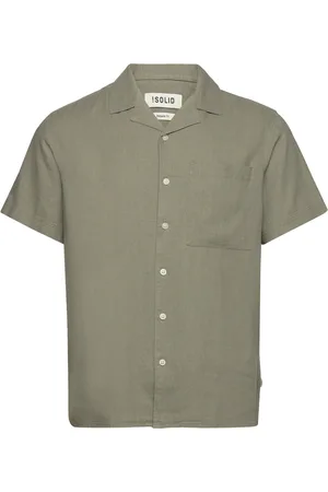 Solid Sdallan Cuba Tops Shirts Short-sleeved Green
