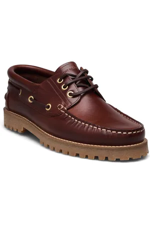 GARMENT PROJECT Ollie Boat Shoe - Brown Leather Sejlersko Sko Brown
