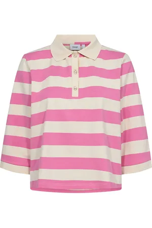 Numph Nuvindy Polo Pullover Tops Knitwear Jumpers Pink