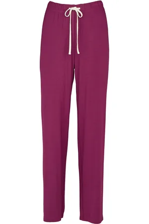 Missya Softness Wide Pant Pyjamasbukser Hyggebukser Purple