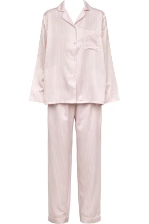 Missya Leo Sateen Pyjamas Aop Pyjamas Nattøj Pink