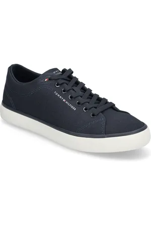 Tommy Hilfiger Th Hi Vulc Low Core Canvas Sneakers Sko Navy