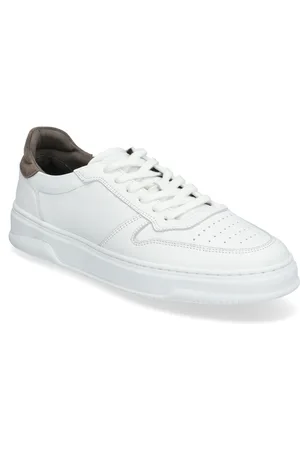 GARMENT PROJECT Ace - White/Elephant Leather Low-top Sneakers White