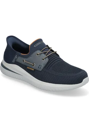 Skechers Mens Delson 3.0 Roth Low-top Sneakers Navy